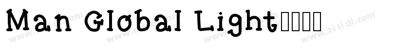 Man Global Light字体转换